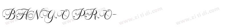 BANGO PRO字体转换